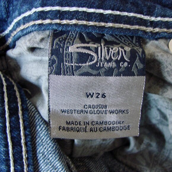 Silver Jeans McKenzie Crop Capri Light Wash 7.5" Rise Stretch Size 26 - Picture 4 of 13